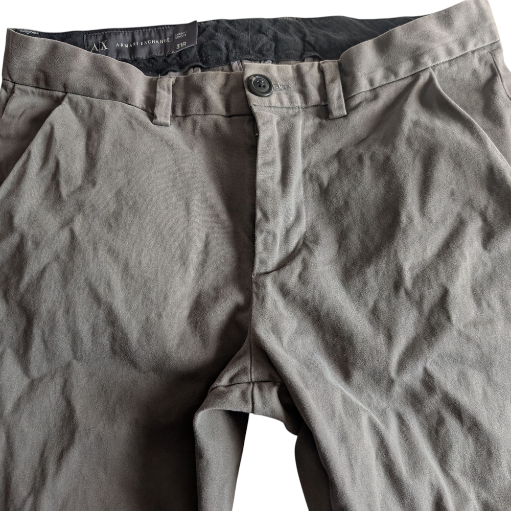 Armani Exchange Super Soft Gray Pants Trousers Men's 31 R Skinny